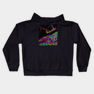 Black Panther Art - Glowing Edges 455 Kids Hoodie